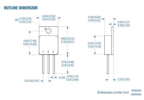 Solitron Devices SMF460 650V N溝道功率MOSFET Solitron Devices SMF460 650V N溝道功率MOSFET