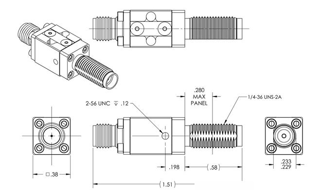 QMC-CRYOATTF-00BLK低溫非磁性衰減器Quantum Microwave QMC-CRYOATTF-00BLK低溫非磁性衰減器Quantum Microwave